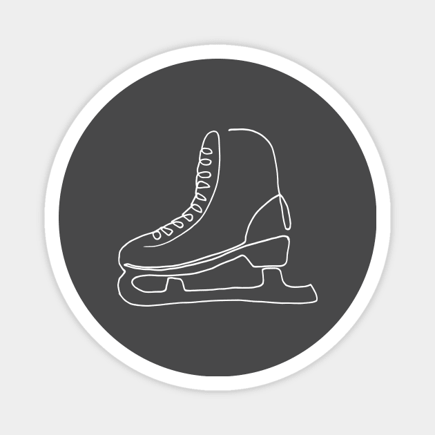 One line skate Magnet by COLeRIC